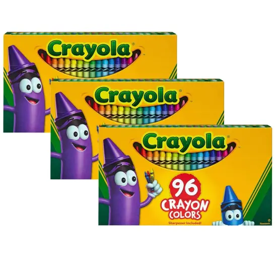 Crayons, 96 Per Box, 3 Boxes {1}