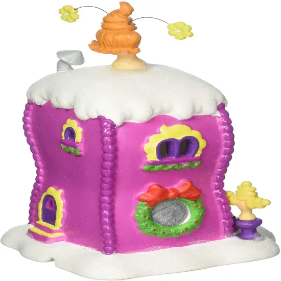 Department 56 Dept 56 Dr Suess The Grinch Who La La Boutique Lighted Christmas Building #4059422 Pink {3}