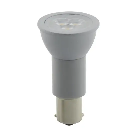 Satco 3w R12 LED 1383 Elevator Bulb 3000K Bayonet Single Contact Base 12 Volt Warm White {3}