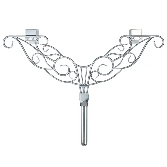 Adjustable Wreath Hanger for Door - Antler Silver {1}