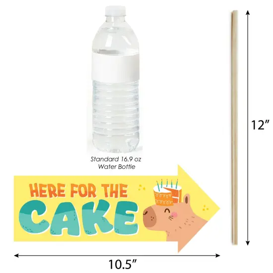 Big Dot of Happiness Funny Capy Birthday - Capybara Party Photo Booth Props Kit - 10 Piece {4}