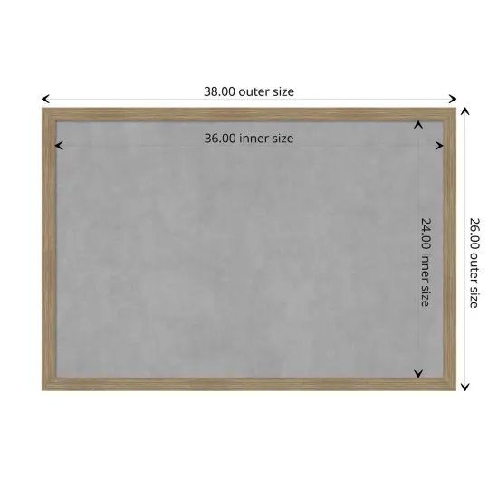 Woodgrain Stripe Wood Framed Magnetic Board Woodgrain Mocha {1}