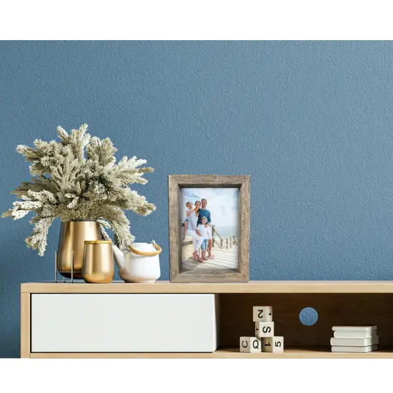 Rustic Farmhouse Signature Series Reclaimed Solid Wood Deep Inset Picture Frame {3}