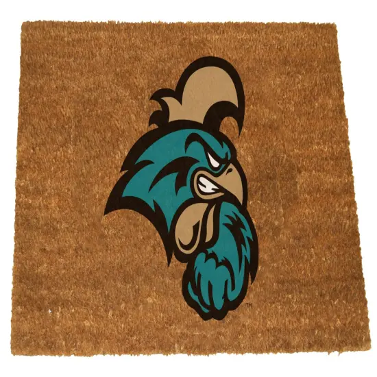 The Memory Company NCAA Coastal Carolina Chanticleers Logo Rectangular Coir Door Mat 29.5" x 19.5" Brown {1}