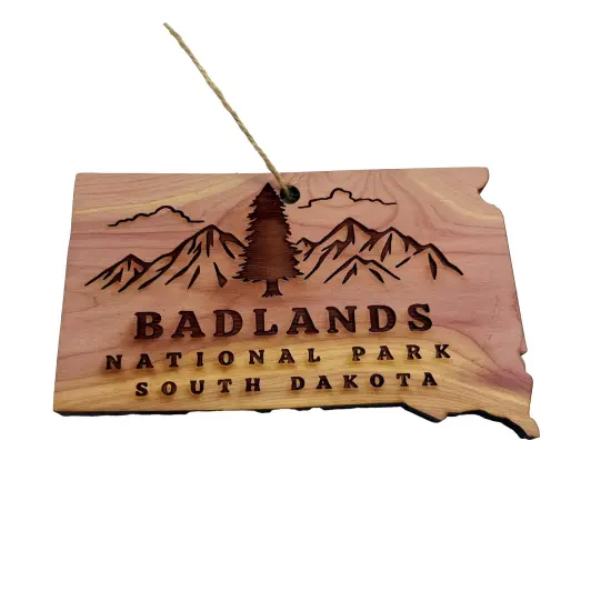 Badlands SD - Cedar Ornament {1}