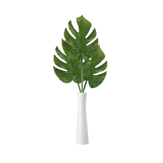 Allstate Split-Leaf Philodendron Artificial Spray - 23" - Green {5}
