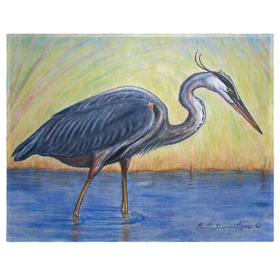 Betsy Drake Great Blue Heron Place Mat Set of 4 {1}