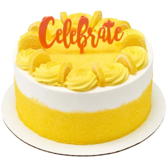 Celebrate Plastic Candle Holder Cake Topper, 1ct Orange {4}