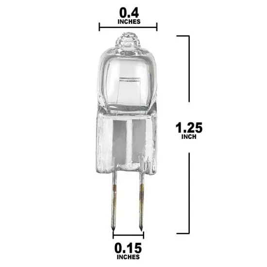 BulbAmerica 10T3Q/CL 10 watt 12 volts G4 base Quartz Halogen Bulb {4}