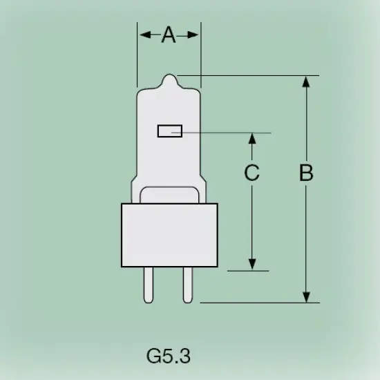 USHIO GCC JC100w-12v C5/G5.3 Halogen Lamp {3}