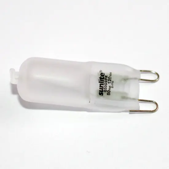 SUNLITE 50w 120v T3.5 G9 Frosted Single Ended Halogen Light Bulb {1}