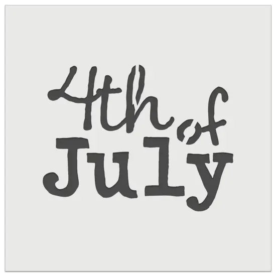 4th Fourth of July Fun Text Wall Cookie DIY Craft Reusable Stencil {7}