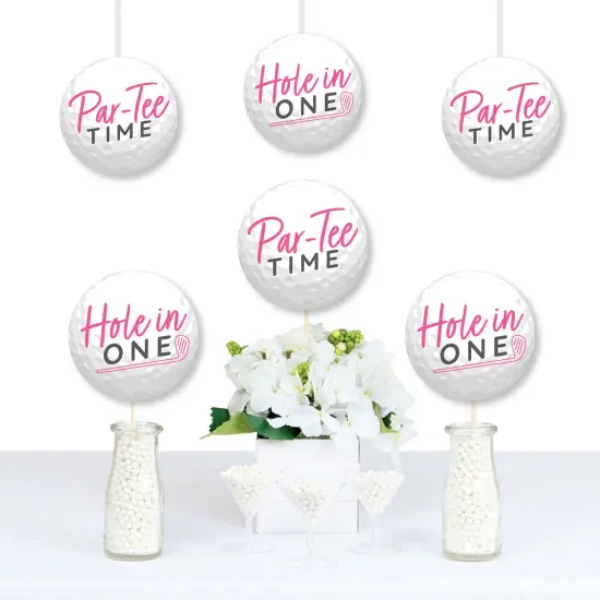 Big Dot of Happiness Golf Girl - Golf Ball Decorations DIY Pink Birthday Party or Baby Shower Essentials - Set of 20 {1}