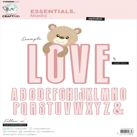 Studio Light Essentials 11.7"X8.25" Stencils-Nr. 524, Alphabet {2}