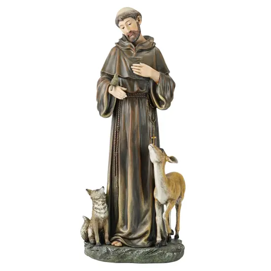 Roman Joseph's Studio Saint Francis of Assisi Figure - 18" Brown {1}