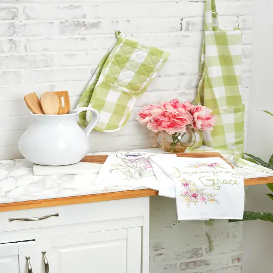 Amazing Grace Embroidered Flour Sack Cotton Kitchen Towel {3}