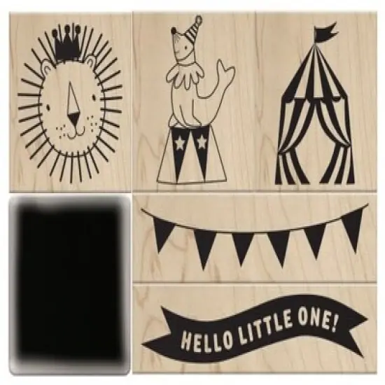 Violet Studio Wooden Stamp Set 9/Pkg-Little Circus {2}