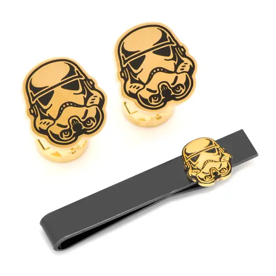Stormtrooper Canto Bight Cufflinks Tie Bar Gift Set {1}