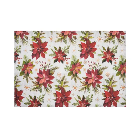 Poinsettia Christmas Towel {4}