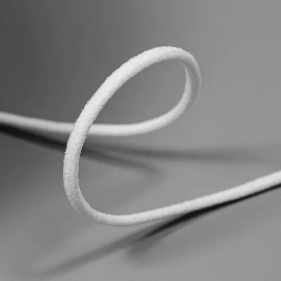 1/8" Soft Knit Elastic Cord - 100 Yard Spool White {3}