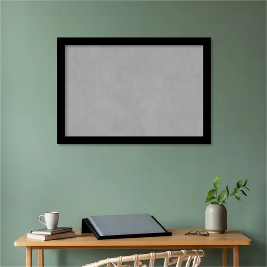Basic Narrow Wood Framed Magnetic Board Basic Black Narrow {5}