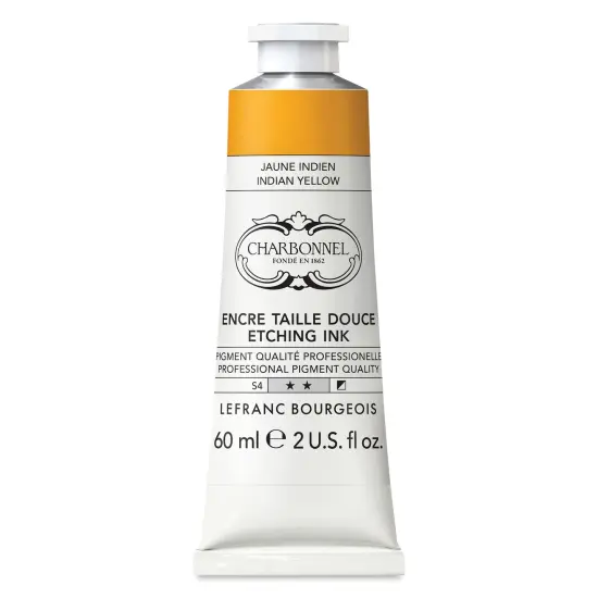 Charbonnel Etching Ink - Indian Yellow, 60 ml {1}