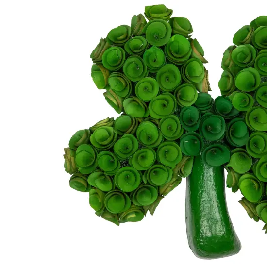 Northlight Four Leaf Clover Wooden St. Patrick's Day Decoration - 14.5" Green {4}