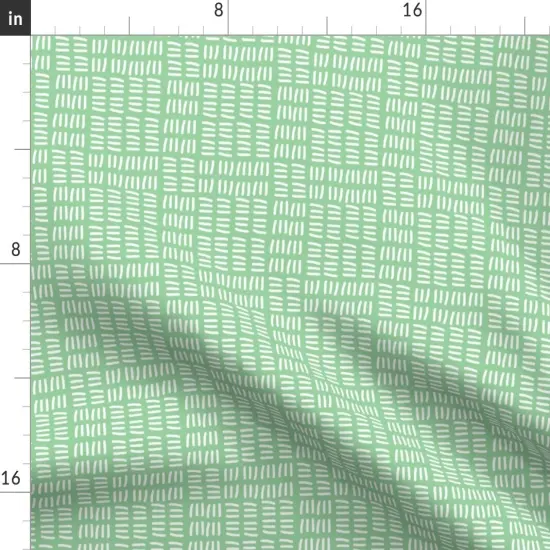 Various Fabrics by the Yard or Fat Quarter Modern Pastel Abstract Green Whimsical Geometric Lines Wavy Zigzag Custom Printed Fabric by Spoonflower {2}