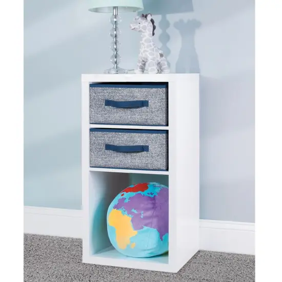 mDesign Fabric Modular Closet Organizer Box for Cube Units, 4 Pack {2}
