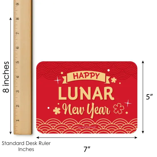 Big Dot of Happiness Lunar New Year - Picture Bingo Cards and Markers - Bingo Game - Set of 18 {6}