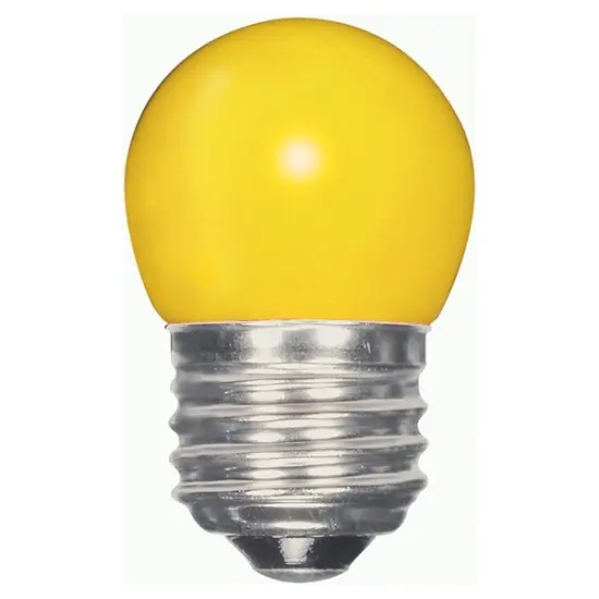 1.2w S11 LED 120v Ceramic Yellow E26 Medium base {1}