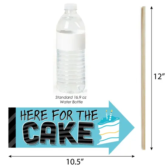 Big Dot of Happiness Funny Two Cool - Boy - Blue 2nd Birthday Party Photo Booth Props Kit - 10 Piece {6}