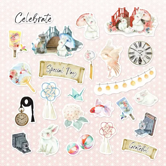 Moon Bunny Ephemera Cardstock Die-Cuts {2}