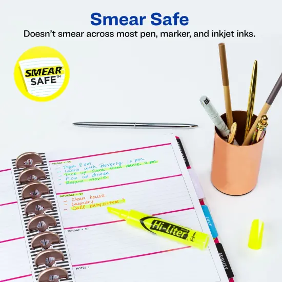 Avery Hi-Liter Value Pack Desk-Style Highlighters, Smear Safe Ink, 200 Fluorescent Yellow Highlighters (24130) {2}