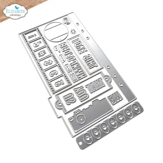 Elizabeth Craft Metal Dies-Tab 5 with sliders {1}