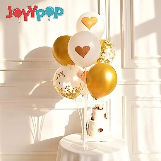 4 Sets Balloon Stand Kit For Table, Balloon Sticks with Base Birthday Graduation Party Decorations Wedding {4}