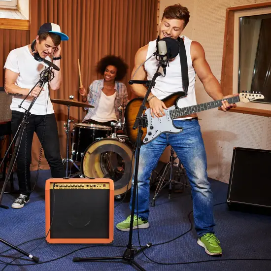 LyxPro Electric Guitar Amp, 60 Watt Portable Amplifier Sunburst {6}