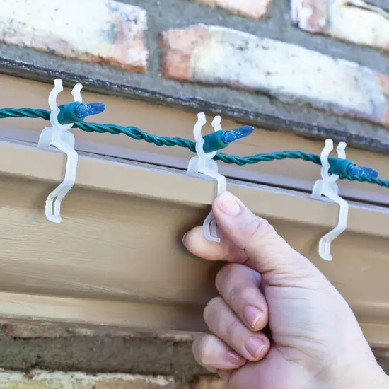 Simple Living 1000ct Clear Gutter and Shingle Christmas Light Clips {4}