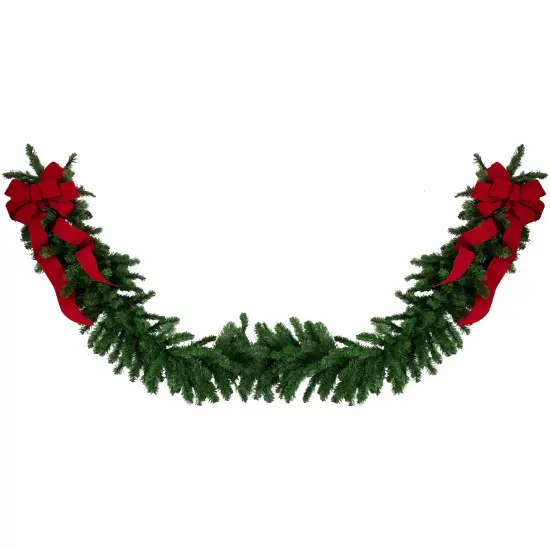 Northlight Balsam Pine Artificial Commercial Christmas Garland - 50' x 14" - Unlit Green {7}