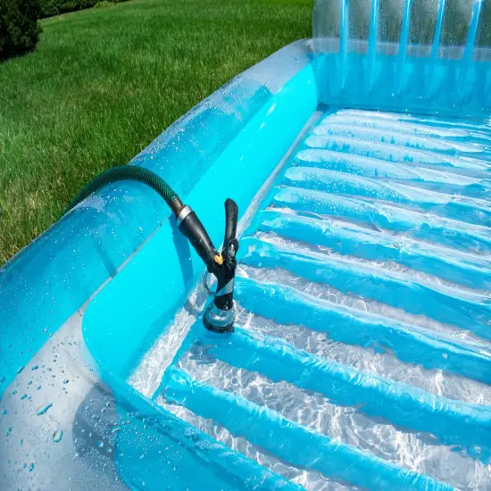 Swimline Blue Inflatable Swimming Pool Suntan Lounger with Pillow 70" {6}