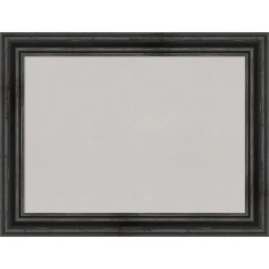 Rustic Pine Wood Framed Corkboard, Grey Cork {1}