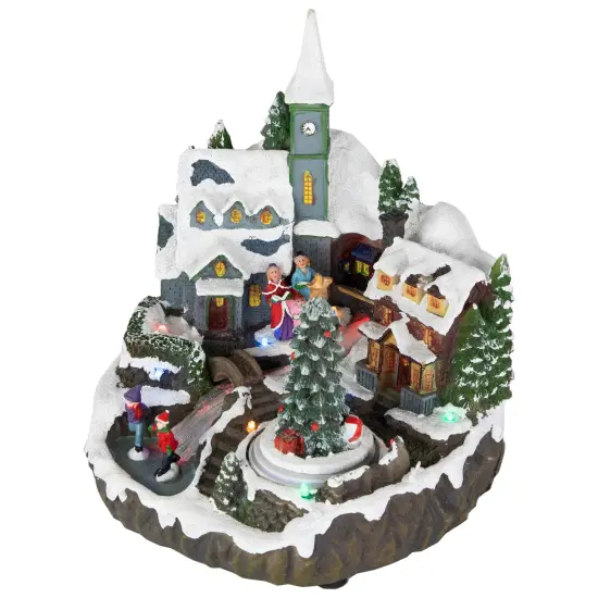 Northlight LED Lighted Animated and Musical Christmas Village Display Decoration - 9.25" Multi {3}
