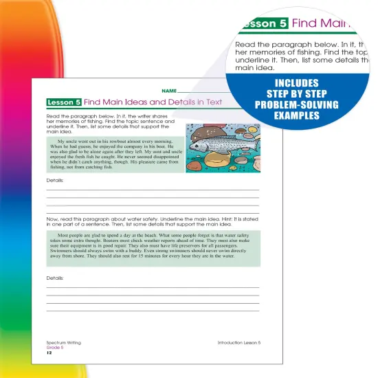 Spectrum Grade 5 Writing Workbook, Learn to Write a Story, to Inform, an Opinion, Handwriting Practice for Kids 10-11, Classroom or Homeschool Curriculum {4}