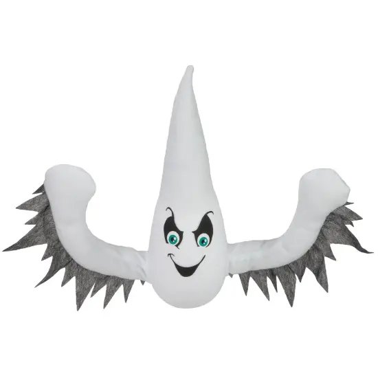 Northlight 12" Ghoulish Ghost 3-D Halloween Window Decoration White {1}