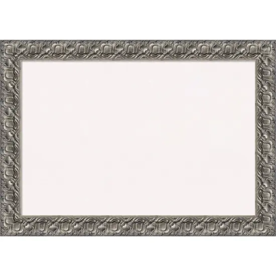Silver Luxor Wood Framed Corkboard, White Cork {1}