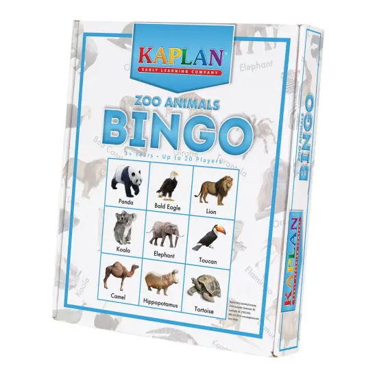 Kaplan Early Learning Company Zoo Animals Bingo Learning Game {4}