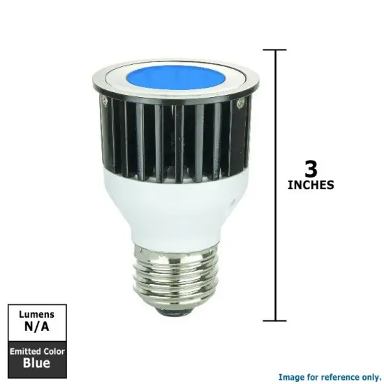 SUNLITE 3w JDR 1LED Medium Base Blue Bulb {2}