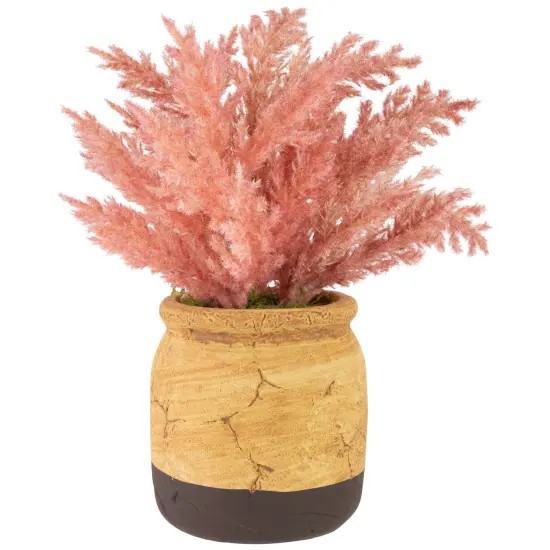 Northlight Artificial Astilbe Plant in a Ceramic Pot - 12" - Pink {1}