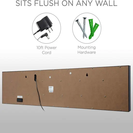 Ivation Huge 30 Inch Large Big Oversized Digital LED Wall Clock Blue {4}