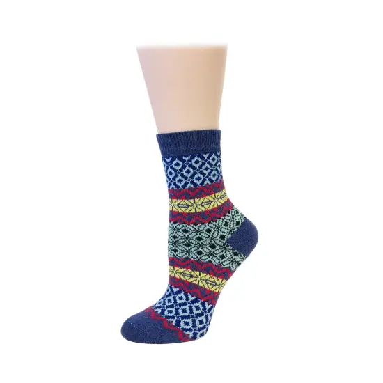 Wrapables Women's Thick Winter Warm Wool Socks (Set of 5), Boho {2}